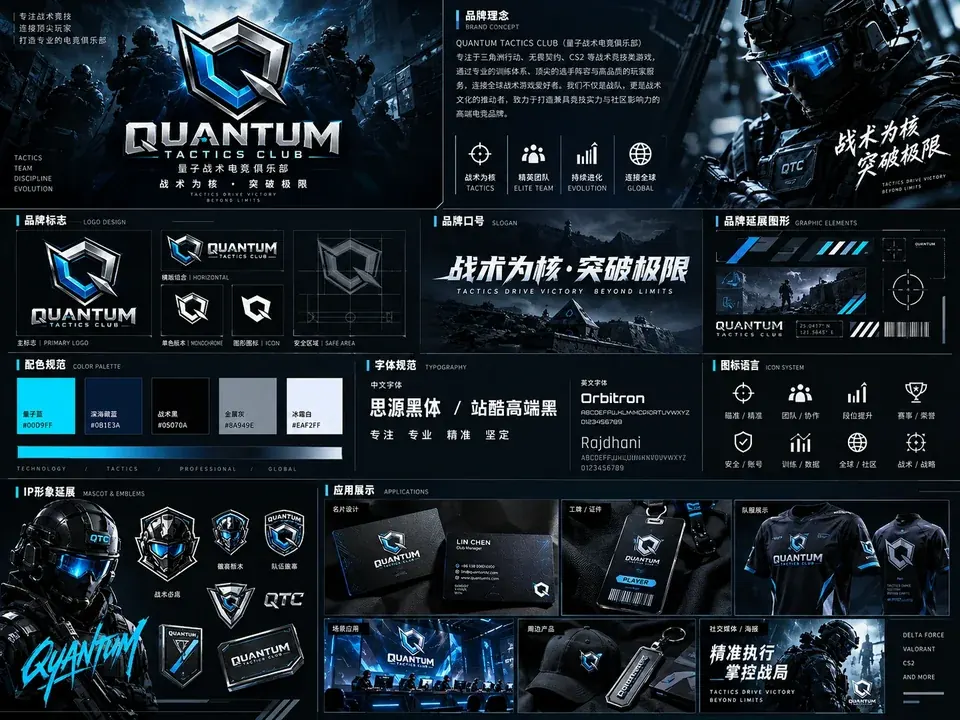 QUANTUM TACTICS 战术电竞品牌全案概念展示